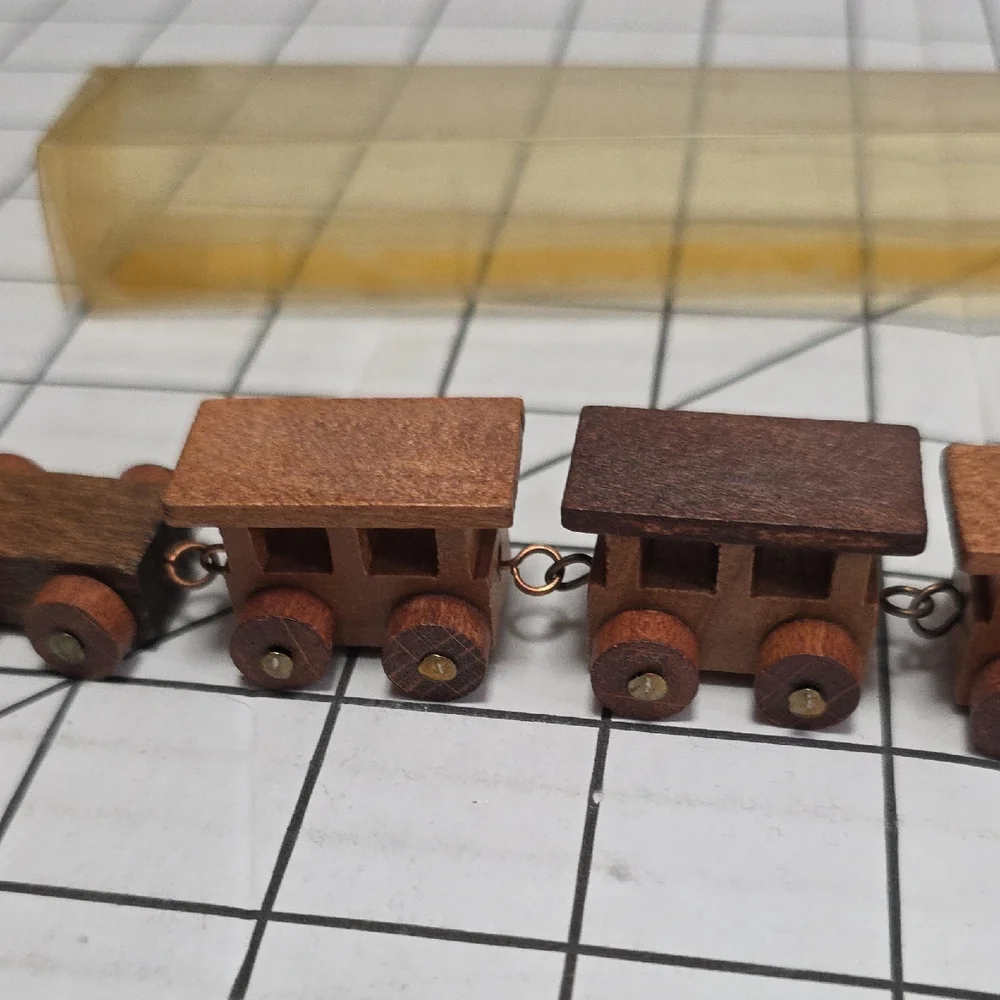 Wooden Block Set Loquai Holzkunst West Germany Original Wooden Train Set Vintage